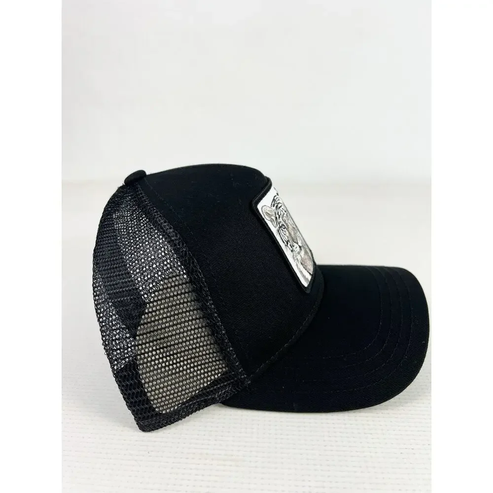 Goorin Bros The Farm The White Tiger Black Trucker Hat - New With Tag